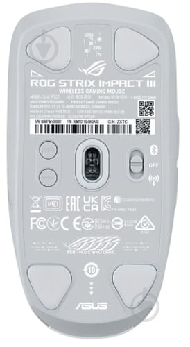 Мышь Asus ROG Strix Impact III white (90MP03D0-BMUA10) - фото 7