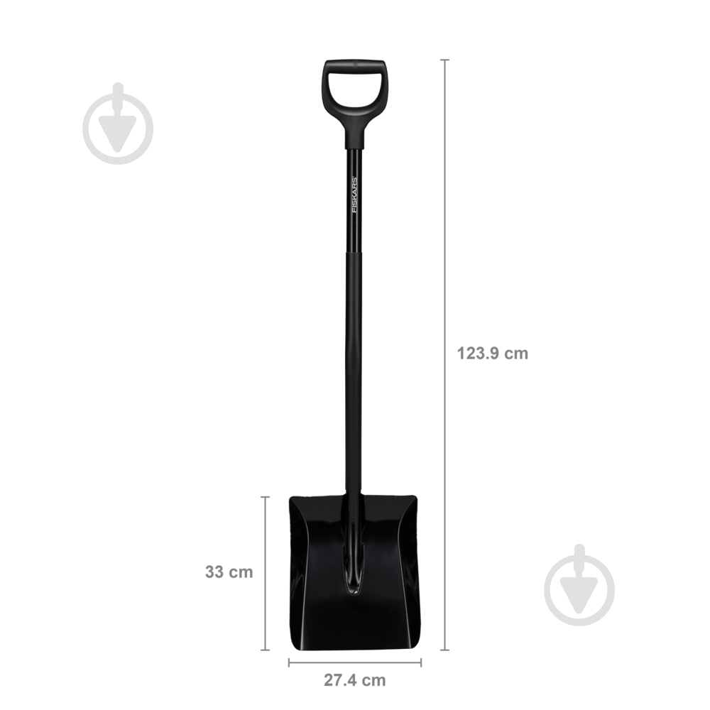 Лопата совкова Fiskars будівельна Ergonomic Pro - фото 4
