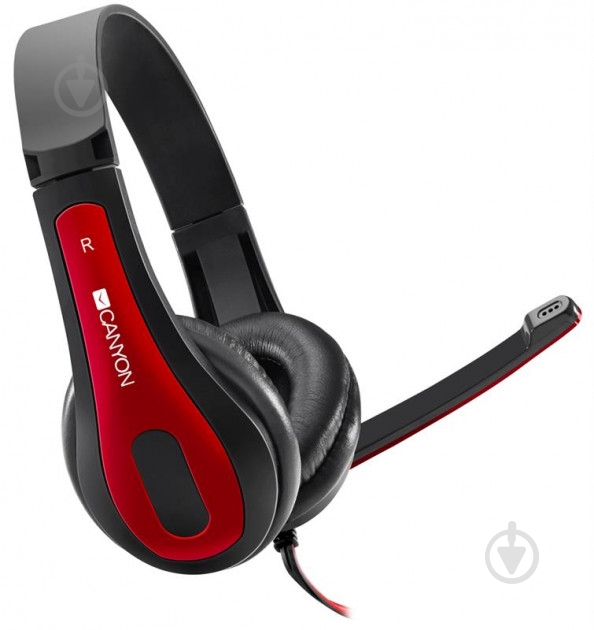 Гарнітура Canyon CNS-CHSC1BR black/red (CNS-CHSC1BR) - фото 2