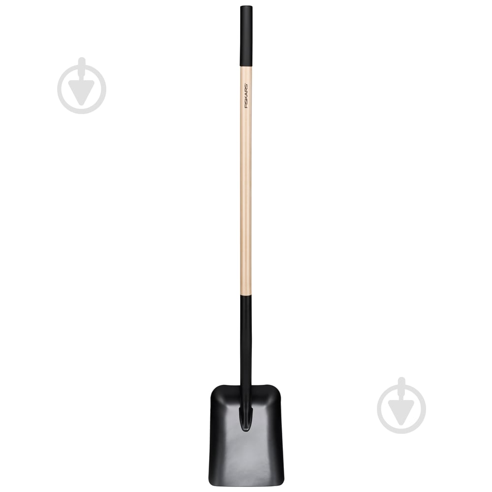 Лопата совковая Fiskars с деревяной ручкой Solid арт. 1066724 - фото 2