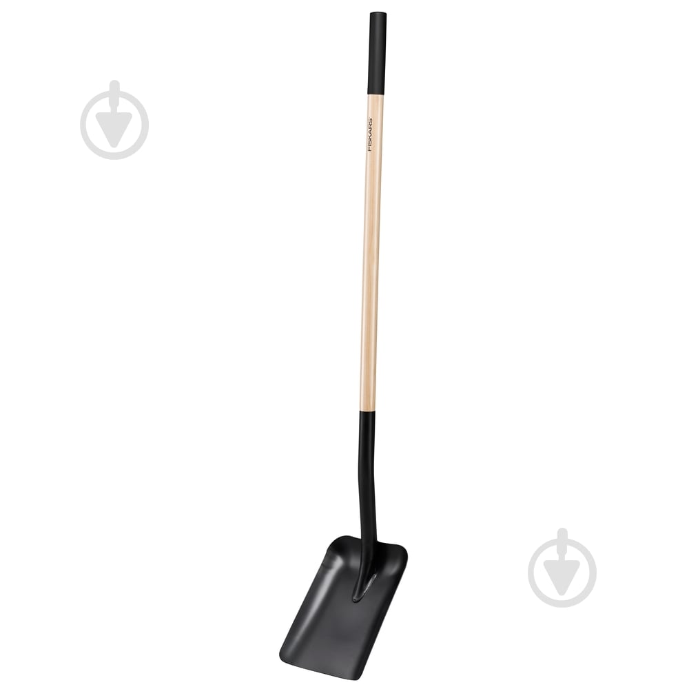 Лопата совковая Fiskars с деревяной ручкой Solid арт. 1066724 - фото 1