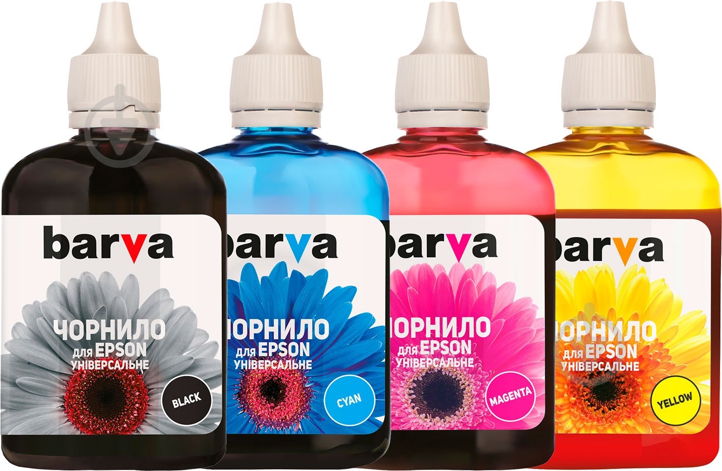 Набор чернил Barva Epson универсальное №1 b/c/m/y (4х90 г) eu1-090-mp цветной - фото 1