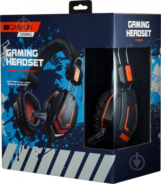 Гарнітура Canyon CND-SGHS3A black/orange (CND-SGHS3A) - фото 3