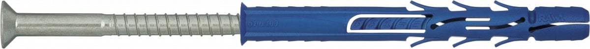 Дюбель рамный с шурупом нейлоновый (цинк) Rawlplug 8x100 мм 50 шт. (R-FF1-N-08L100) - фото 1 Дюбель рамный с шурупом нейлоновый (цинк) Rawlplug 8x100 мм 50 шт. (R-FF1-N-08L100) - фото 1
