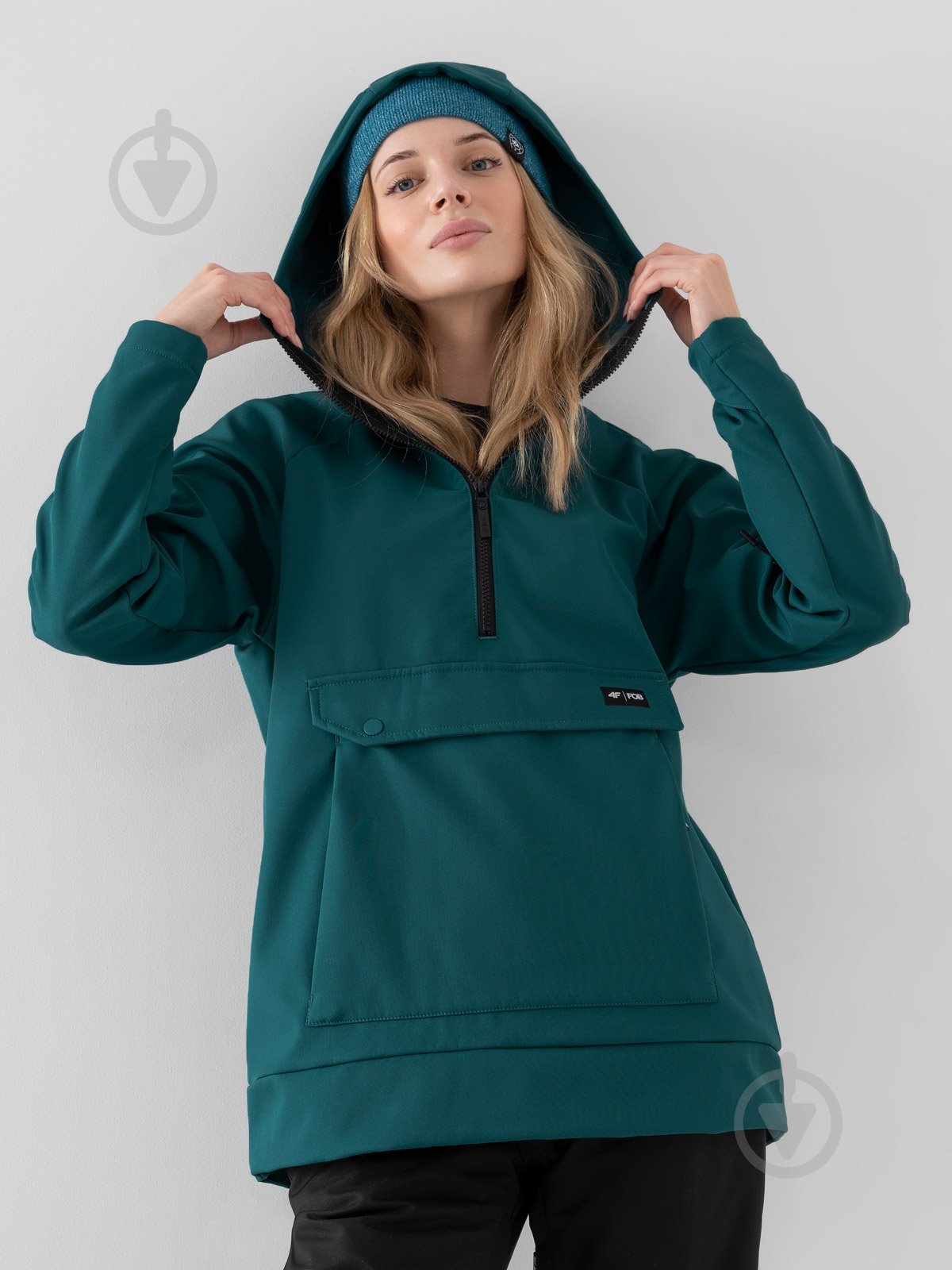 Анорак женский 4F D4Z21-SFD200F-40S р.S зеленый - фото 1