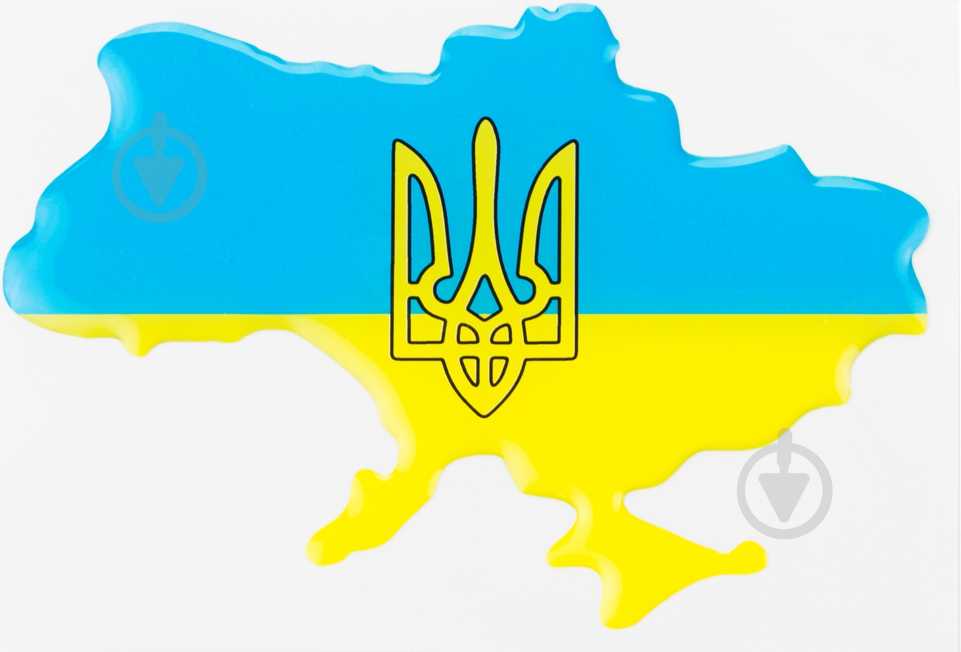 Наліпка тризуб на синьому фоні (40738158) - фото 1