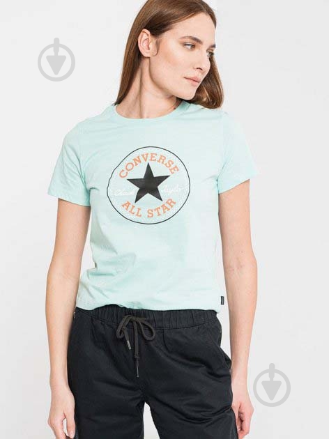 Футболка Converse Chuck Patch Classic Tee 10022560-337 р.M бірюзовий - фото 3