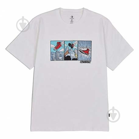 Футболка Converse Comic Chuck Tee 10022936-102 р.L белый - фото 2