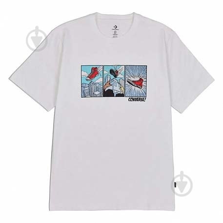 Футболка Converse Comic Chuck Tee 10022936-102 р.S белый - фото 2