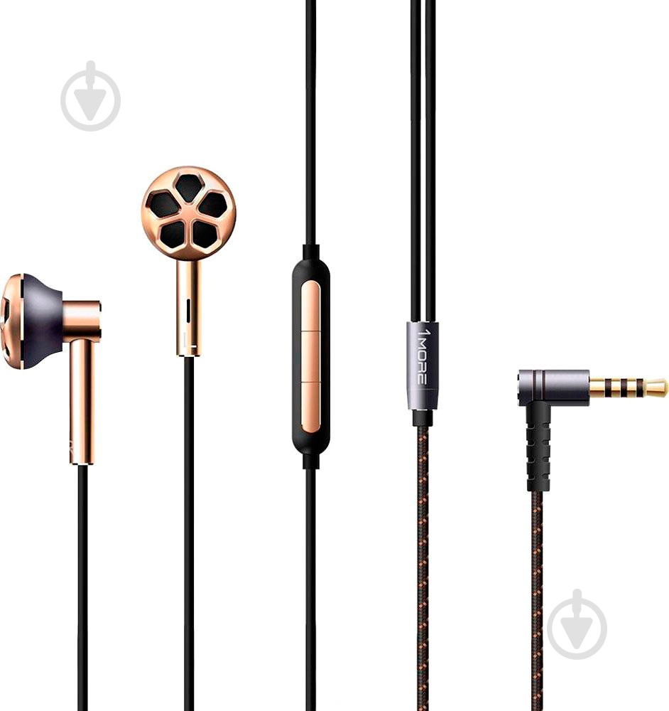 Гарнитура 1More Dual Driver Mic E1008 black - фото 2