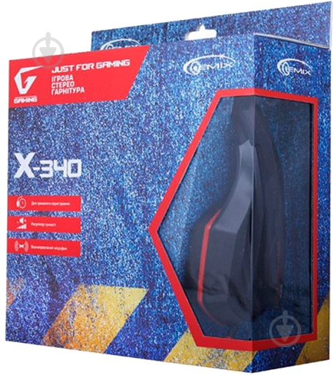 Гарнитура Gemix X-340 black/red (4300095) - фото 5 Гарнитура Gemix X-340 black/red (4300095) - фото 5