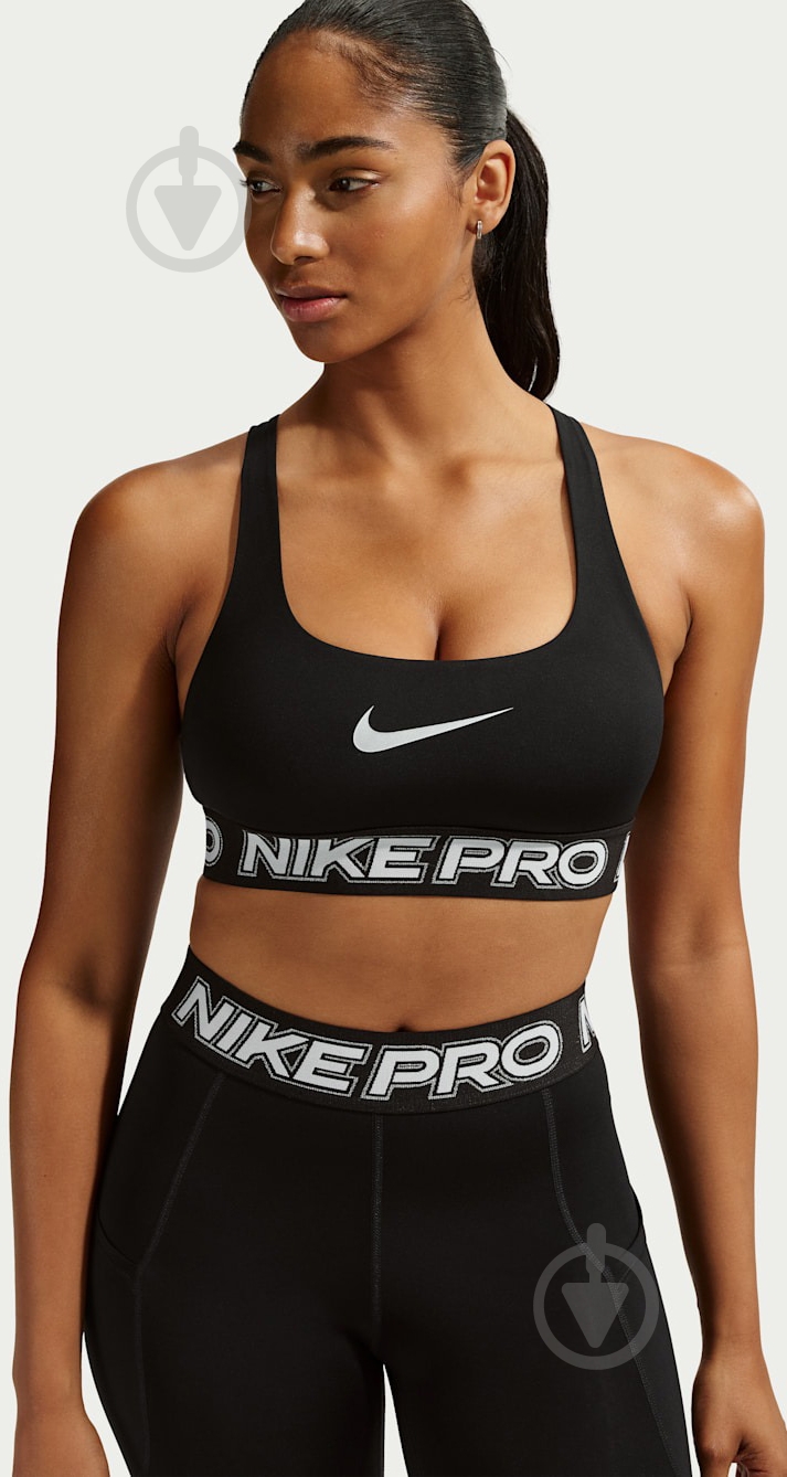 Бра Nike Pro IF0214-010 р.XS черный - фото 1
