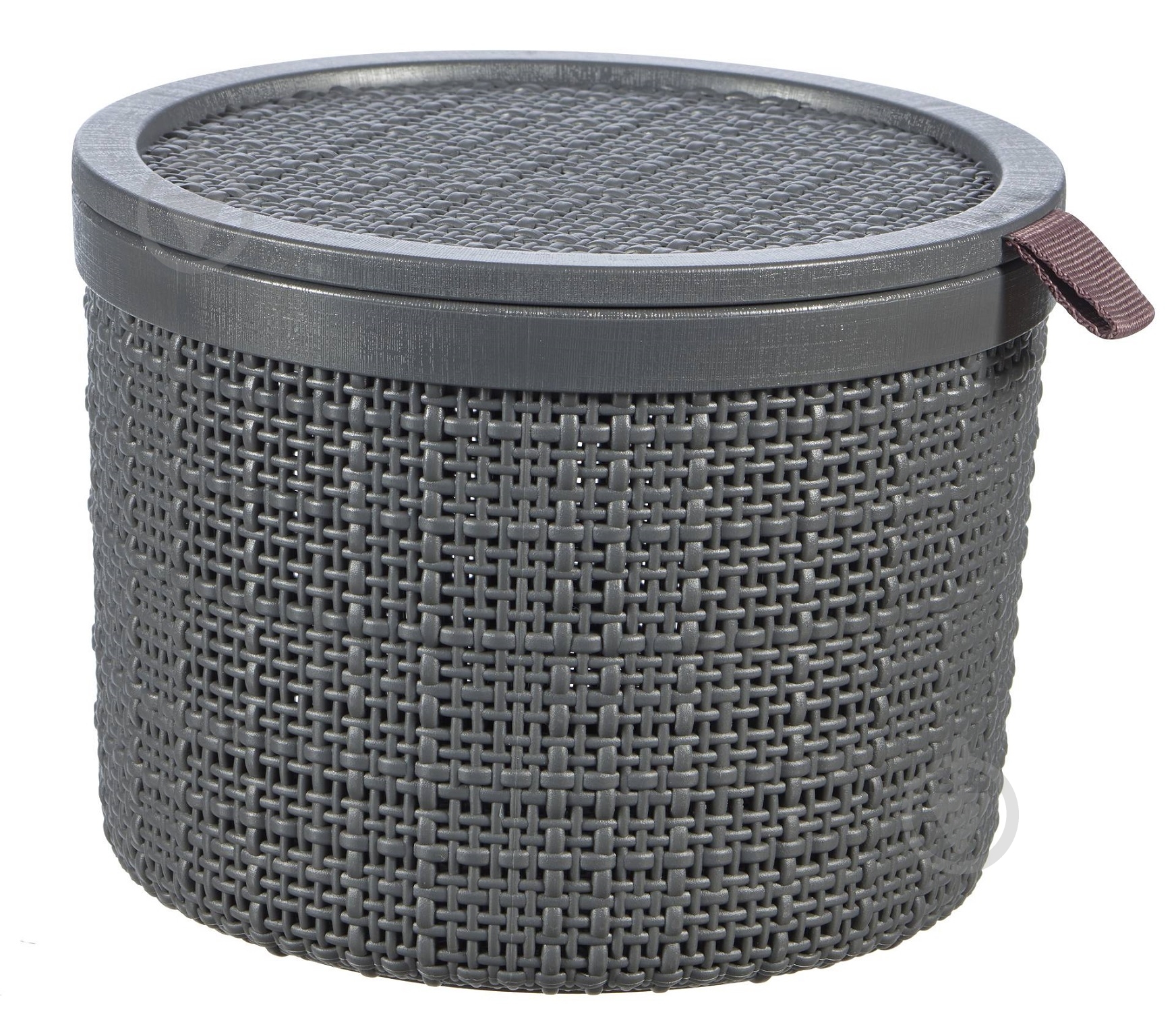 Кошик для зберігання Curver 245714 темно-сірий Jute 2 л темно-сірий 130x170x170 мм - фото 1