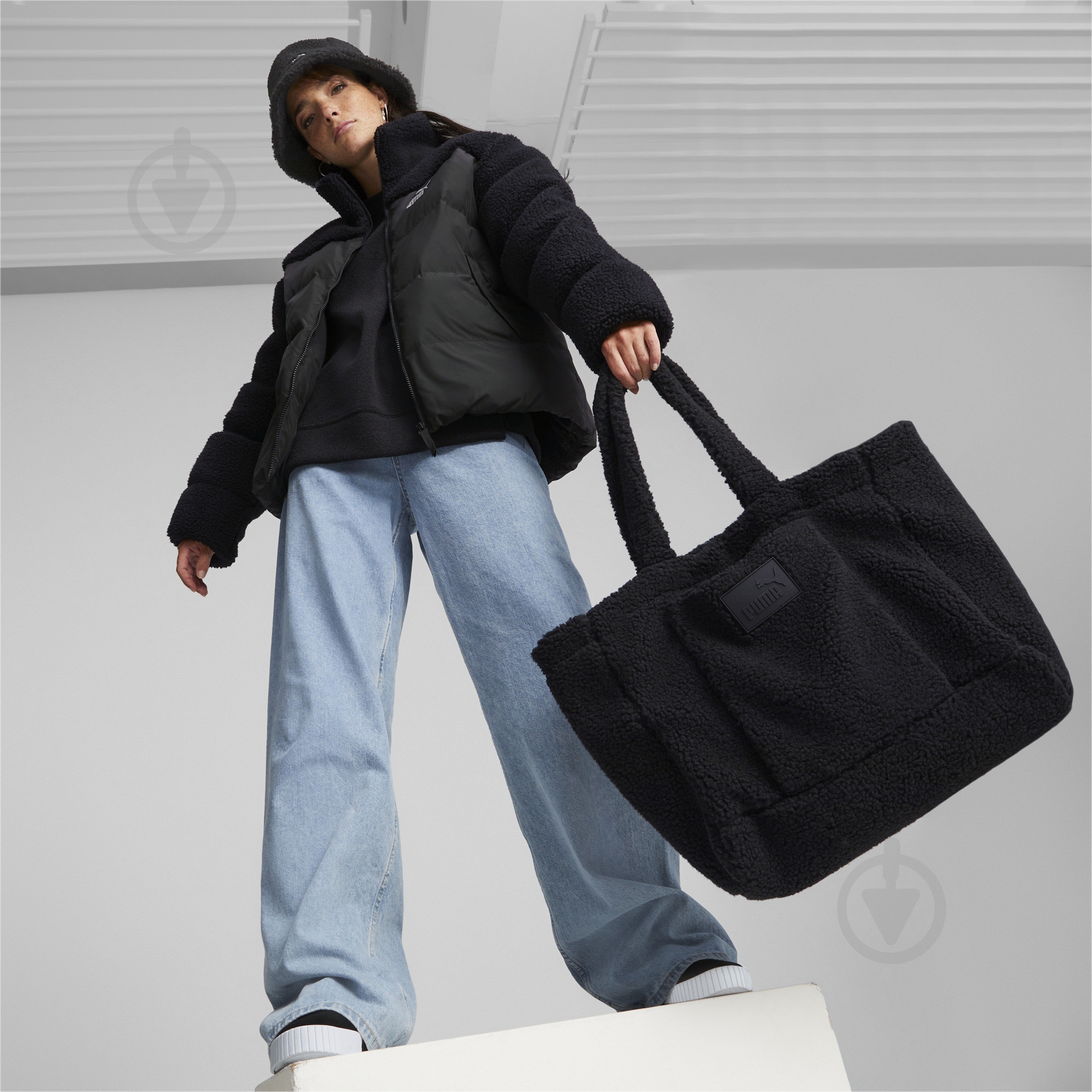 Сумка Puma CORE SHERPA TOTE 7916301 чорний - фото 3