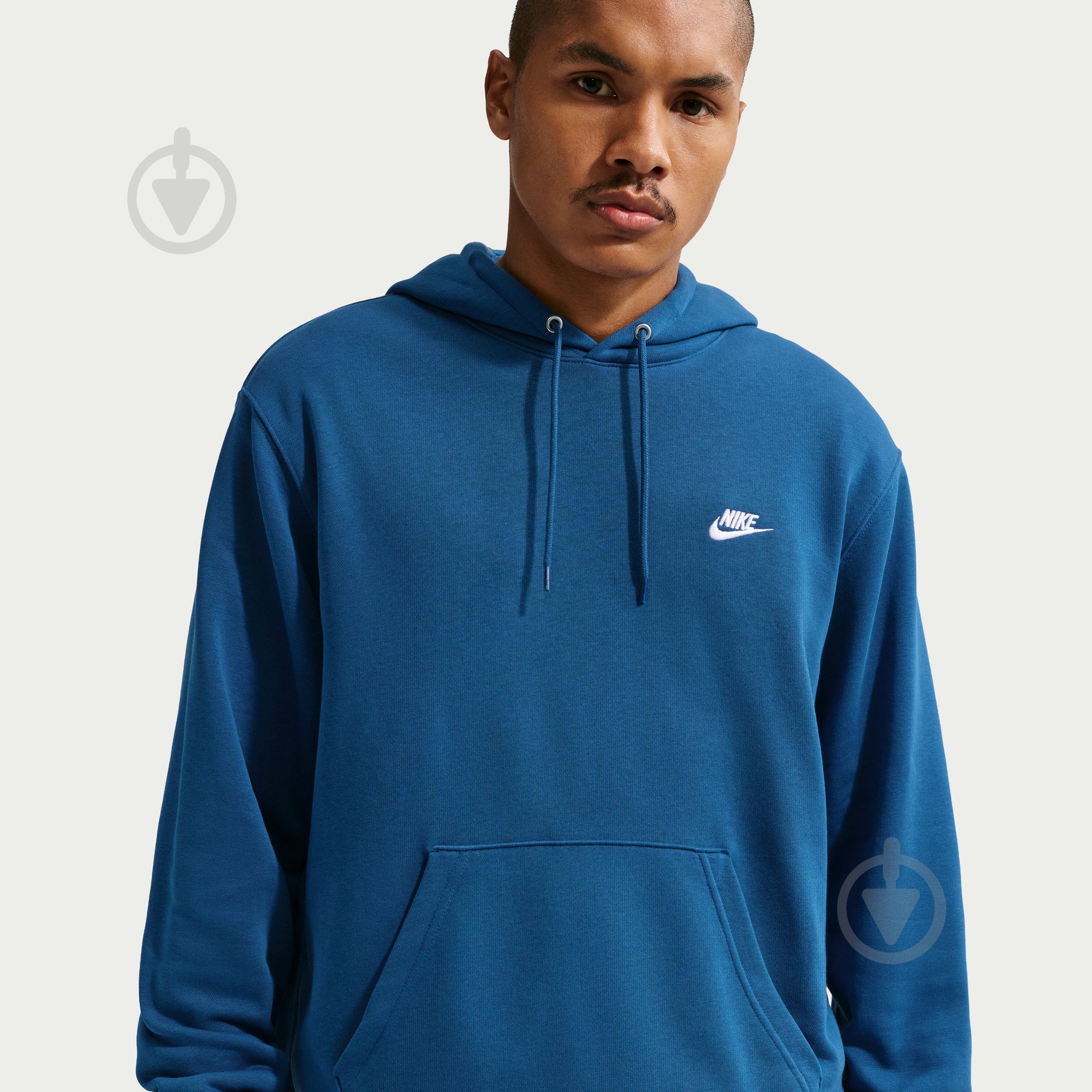 ᐉ Джемпер Nike M NK CLUB FT PO HOODIE FN3866-476 р.2XL голубой