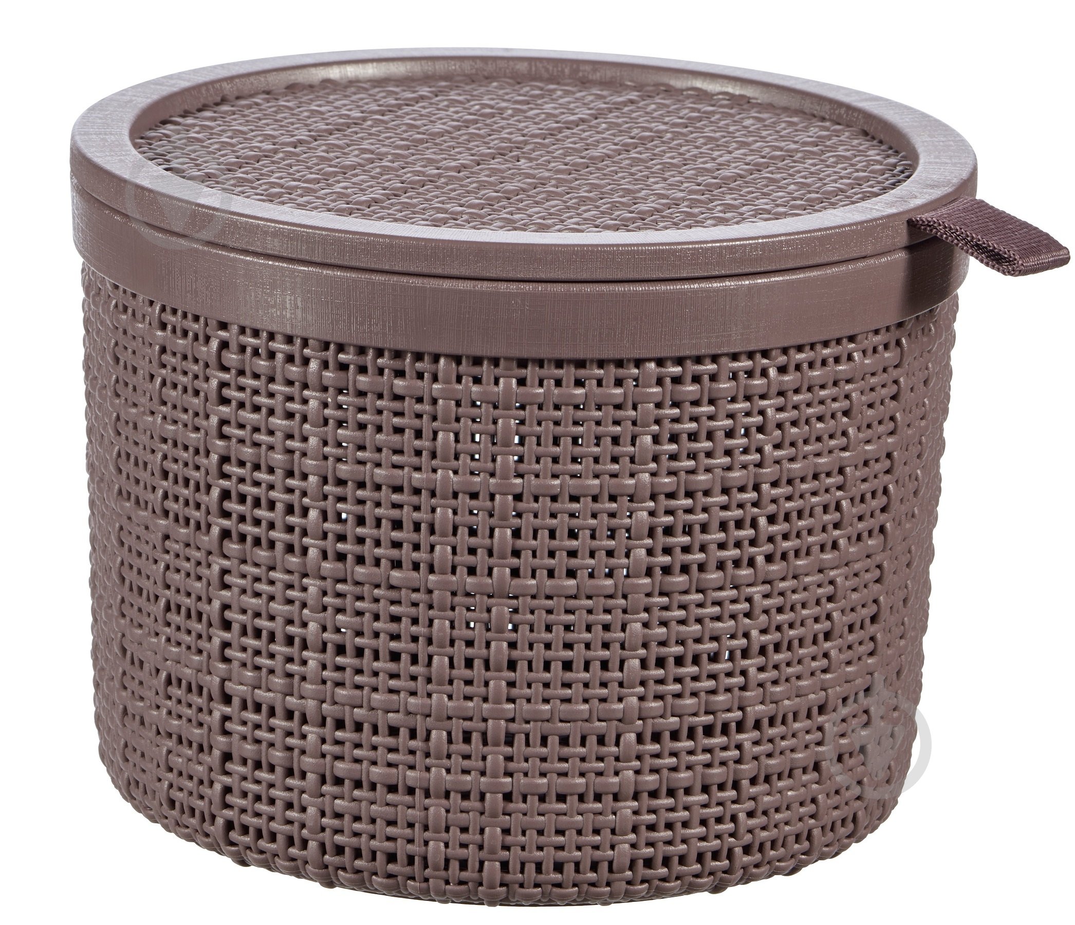 Корзина для хранения Curver 245707 фиолетовый Jute 2 л фиолетово-коричневый 130x170x170 мм - фото 1