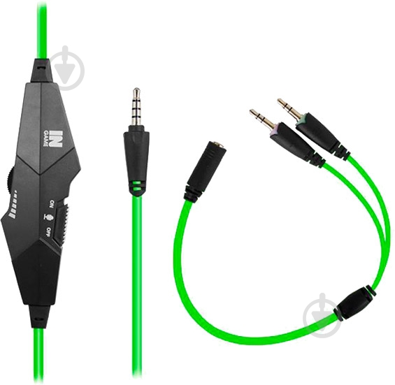 Гарнитура Gemix N1 black/green (4300104) - фото 4