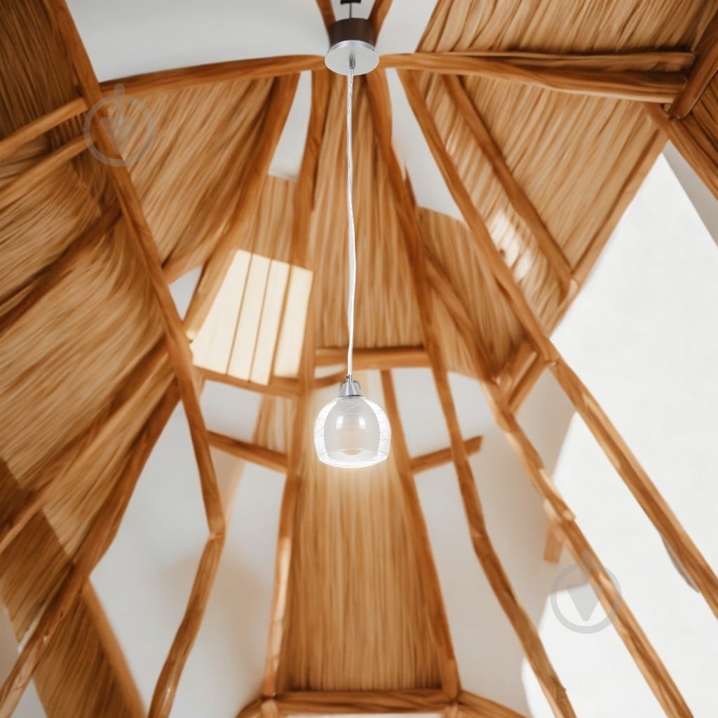 Підвіс Accento lighting Bordo ALPL-PLE85-1 1x60 Вт E27 хром - фото 5