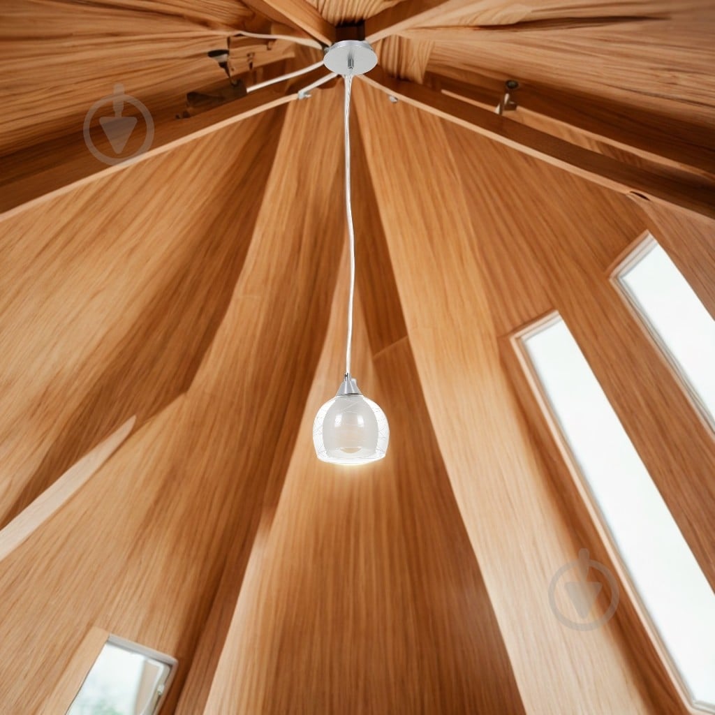 Підвіс Accento lighting Bordo ALPL-PLE85-1 1x60 Вт E27 хром - фото 6