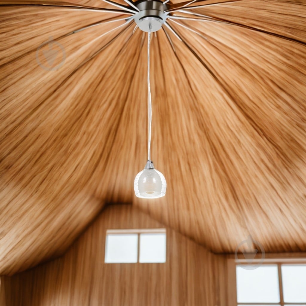 Підвіс Accento lighting Bordo ALPL-PLE85-1 1x60 Вт E27 хром - фото 7