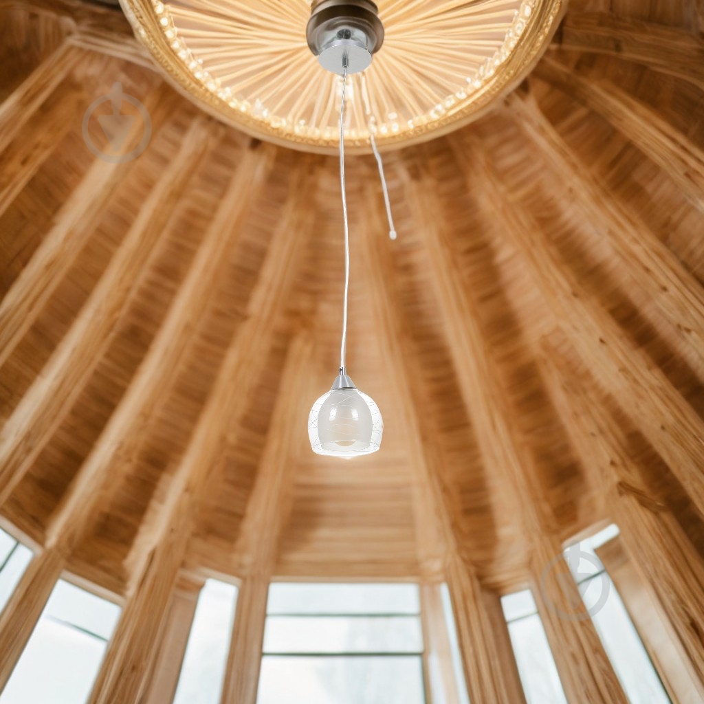 Підвіс Accento lighting Bordo ALPL-PLE85-1 1x60 Вт E27 хром - фото 9