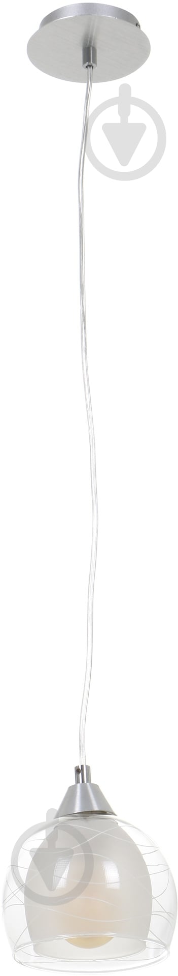 Підвіс Accento lighting Bordo ALPL-PLE85-1 1x60 Вт E27 хром - фото 1