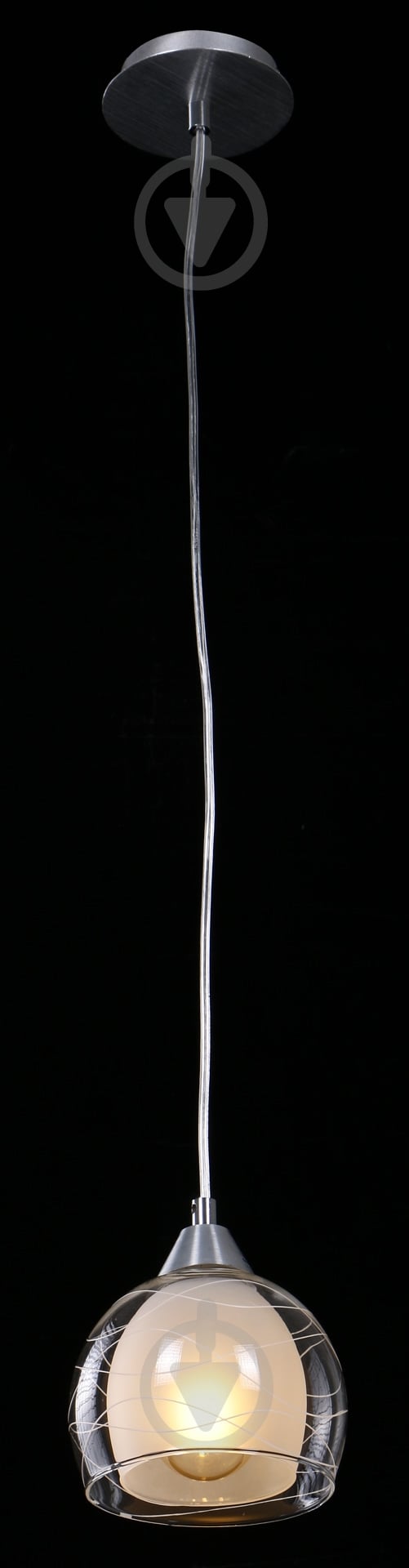 Підвіс Accento lighting Bordo ALPL-PLE85-1 1x60 Вт E27 хром - фото 2