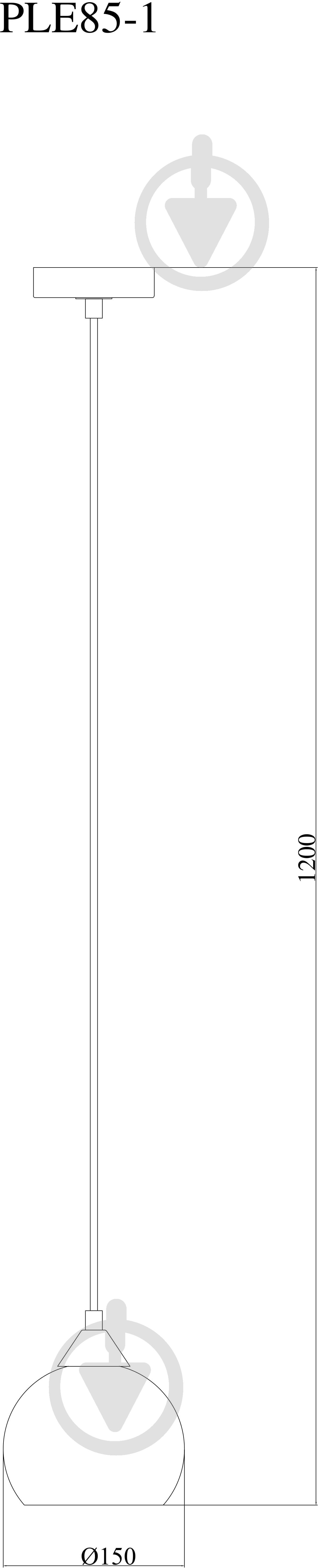 Підвіс Accento lighting Bordo ALPL-PLE85-1 1x60 Вт E27 хром - фото 11