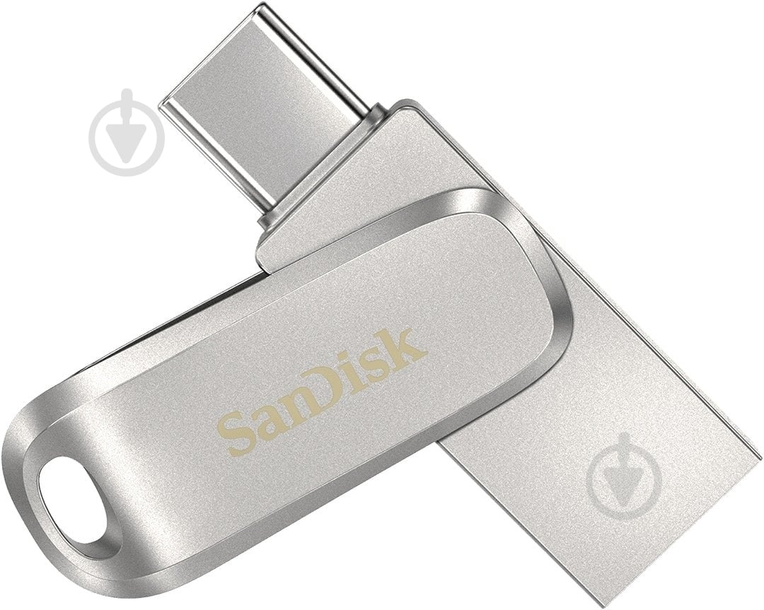 Флеш-память SanDisk Dual Drive Luxe 128 ГБ USB 3.2 Gen. 1 USB Type-C silver (SDDDC4-128G-G46) - фото 1 Флеш-память SanDisk Dual Drive Luxe 128 ГБ USB 3.2 Gen. 1 USB Type-C silver (SDDDC4-128G-G46) - фото 1