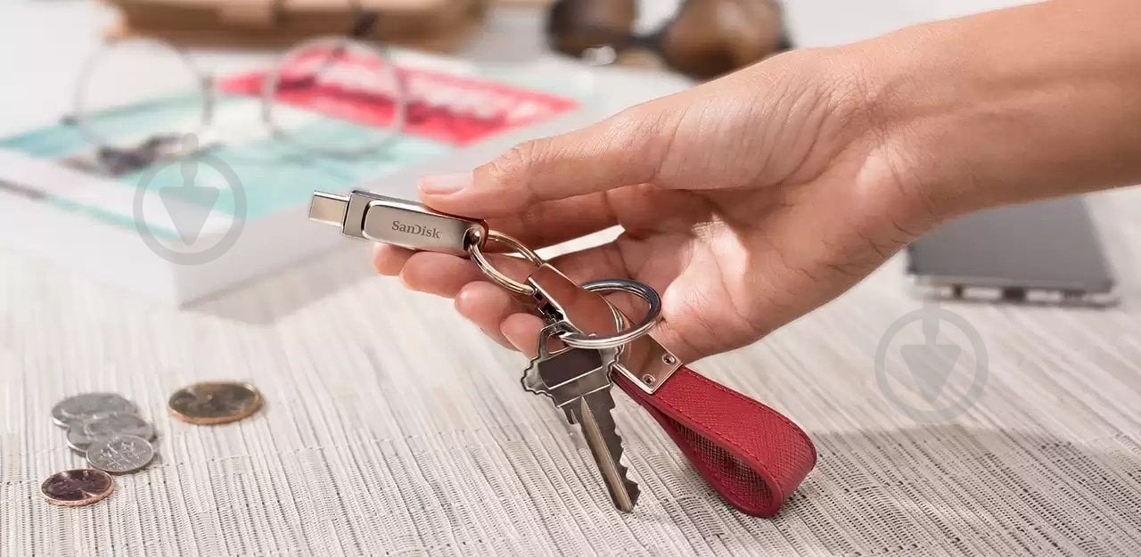 Флеш-память SanDisk Dual Drive Luxe 128 ГБ USB 3.2 Gen. 1 USB Type-C silver (SDDDC4-128G-G46) - фото 6 Флеш-память SanDisk Dual Drive Luxe 128 ГБ USB 3.2 Gen. 1 USB Type-C silver (SDDDC4-128G-G46) - фото 6