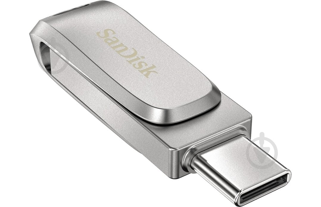 Флеш-память SanDisk Dual Drive Luxe 128 ГБ USB 3.2 Gen. 1 USB Type-C silver (SDDDC4-128G-G46) - фото 3 Флеш-память SanDisk Dual Drive Luxe 128 ГБ USB 3.2 Gen. 1 USB Type-C silver (SDDDC4-128G-G46) - фото 3
