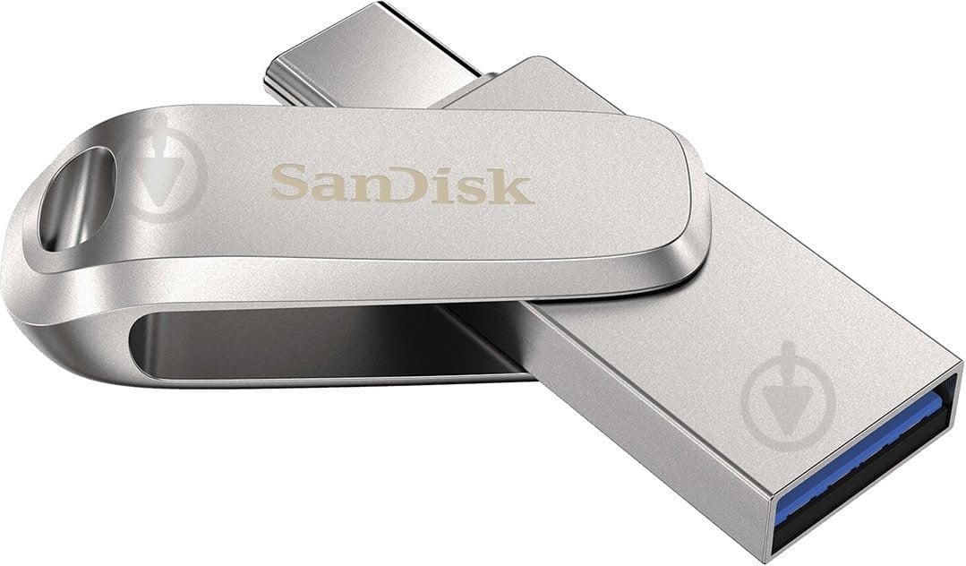 Флеш-память SanDisk Dual Drive Luxe 128 ГБ USB 3.2 Gen. 1 USB Type-C silver (SDDDC4-128G-G46) - фото 2 Флеш-память SanDisk Dual Drive Luxe 128 ГБ USB 3.2 Gen. 1 USB Type-C silver (SDDDC4-128G-G46) - фото 2