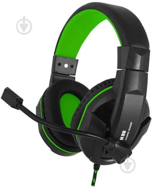 Гарнитура Gemix N20 black/green (4300107) - фото 1 Гарнитура Gemix N20 black/green (4300107) - фото 1