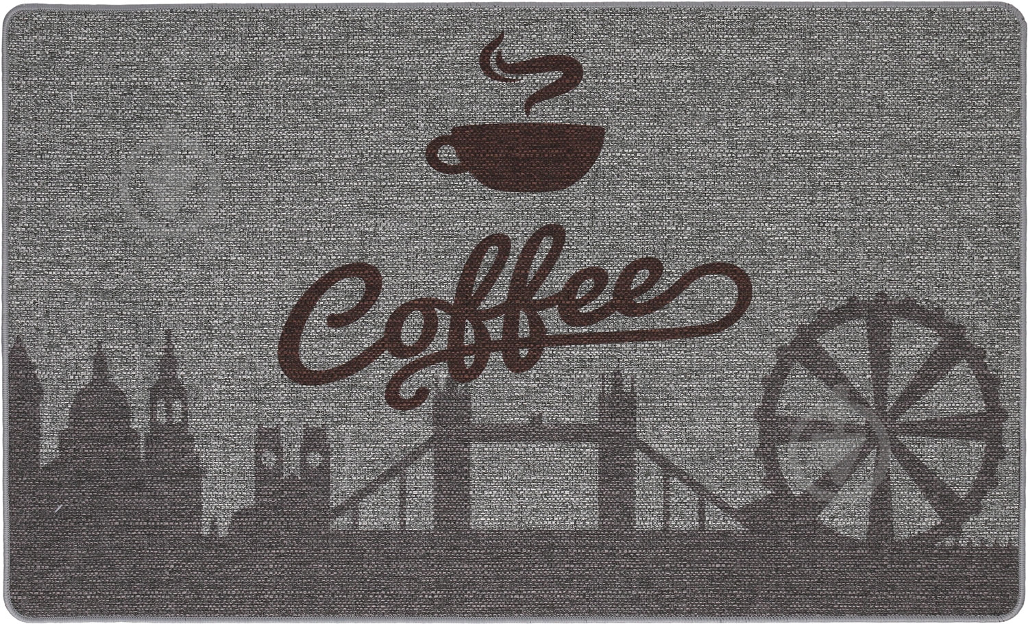 Коврик Лен Coffee 5628 45x75 см - фото 1 Коврик Лен Coffee 5628 45x75 см - фото 1
