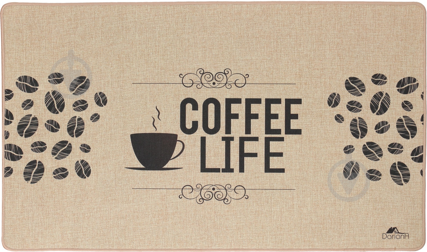 Коврик Лен Coffee life 5635 45x75 см - фото 1 Коврик Лен Coffee life 5635 45x75 см - фото 1