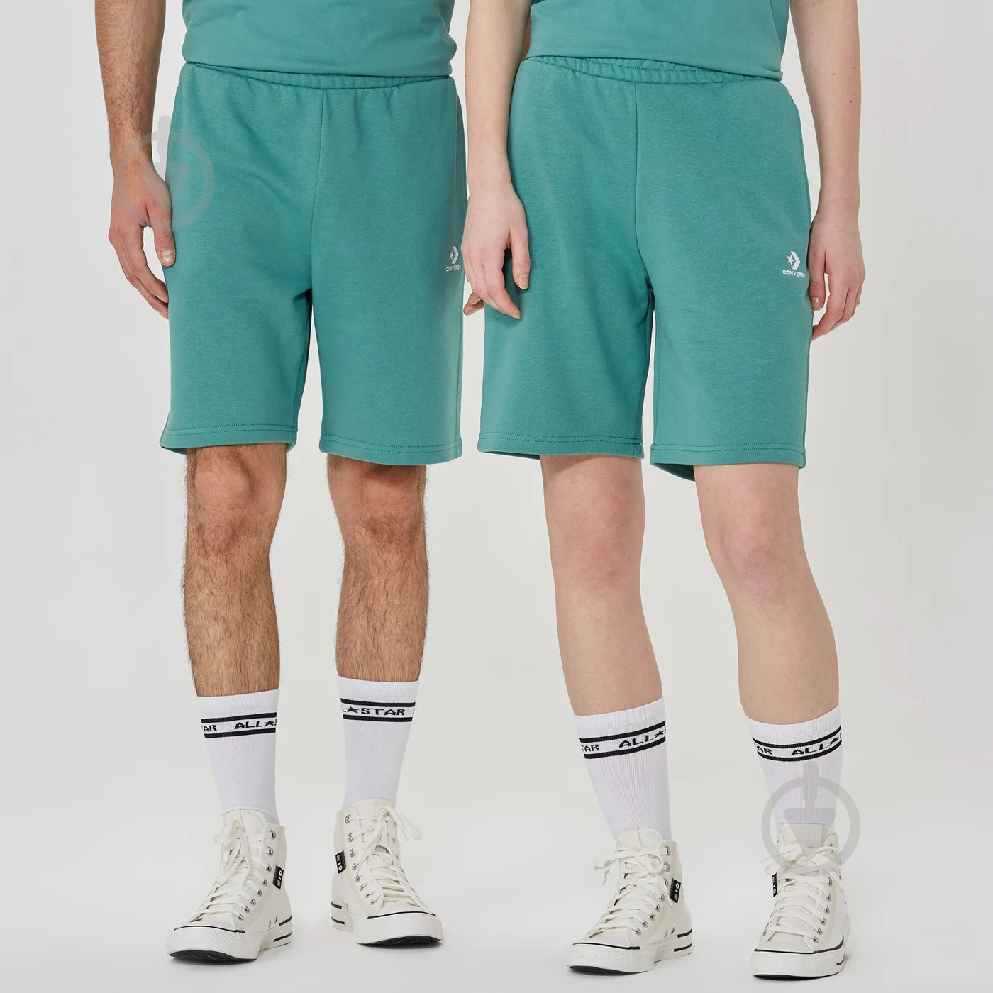 Шорты Converse GO-TO EMBROIDERED STAR CHEVRON FLEECE SHORT 10023875-346 р. XL зеленый - фото 3