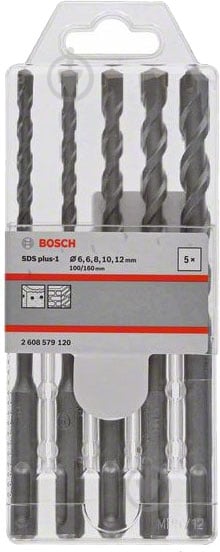 Набір бурів Bosch SDS-plus 160 мм 5 шт. 2608579120 - фото 1