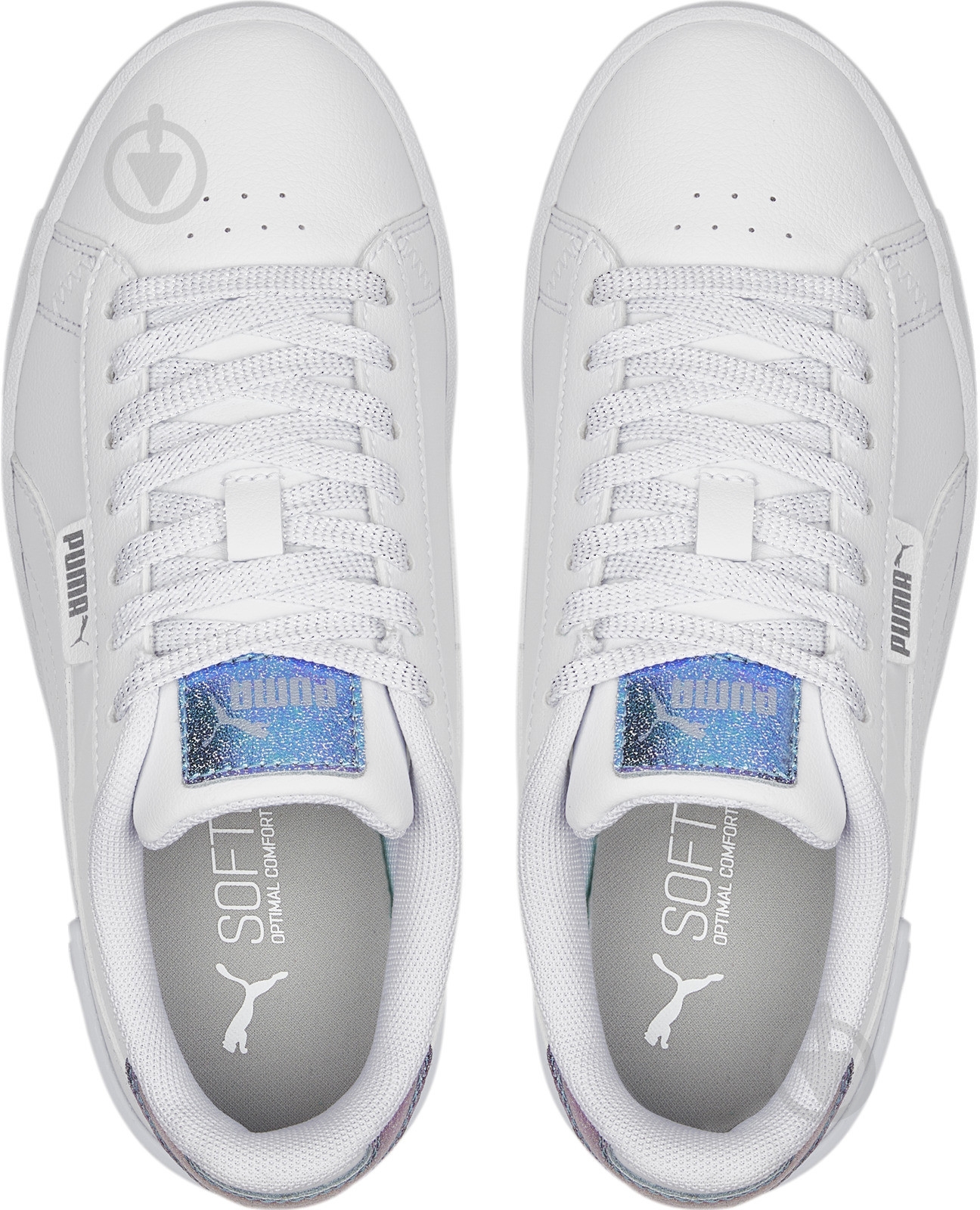 Кроссовки для девочек Puma JADA BIOLUMINESCENCE JR 38619401 р.38 белые - фото 4