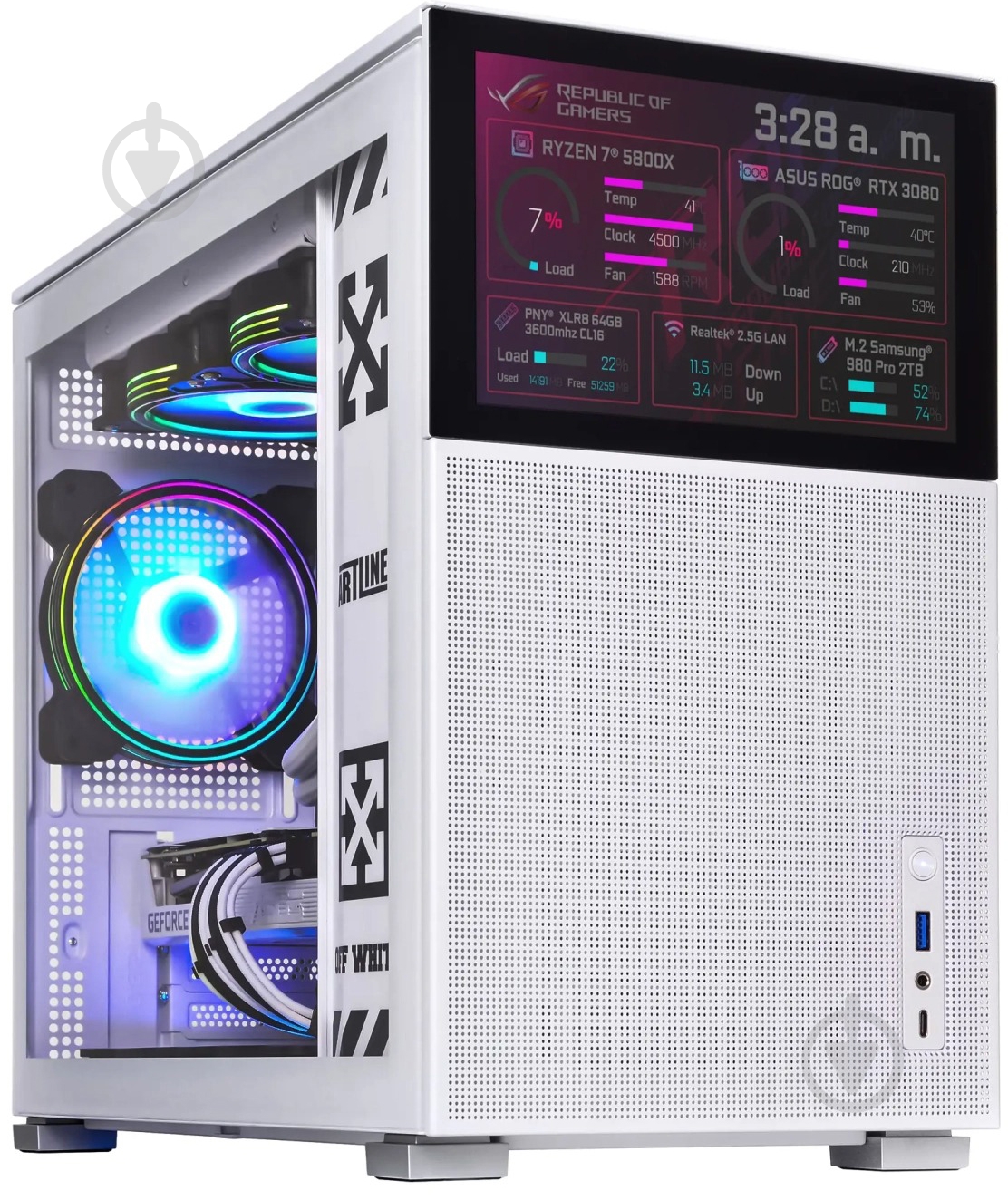 Компьютер Artline Gaming D31WHITE (D31Whitev14Win) white - фото 4