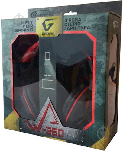 Гарнитура Gemix W-360 black/red (W-360 Gaming) - фото 6
