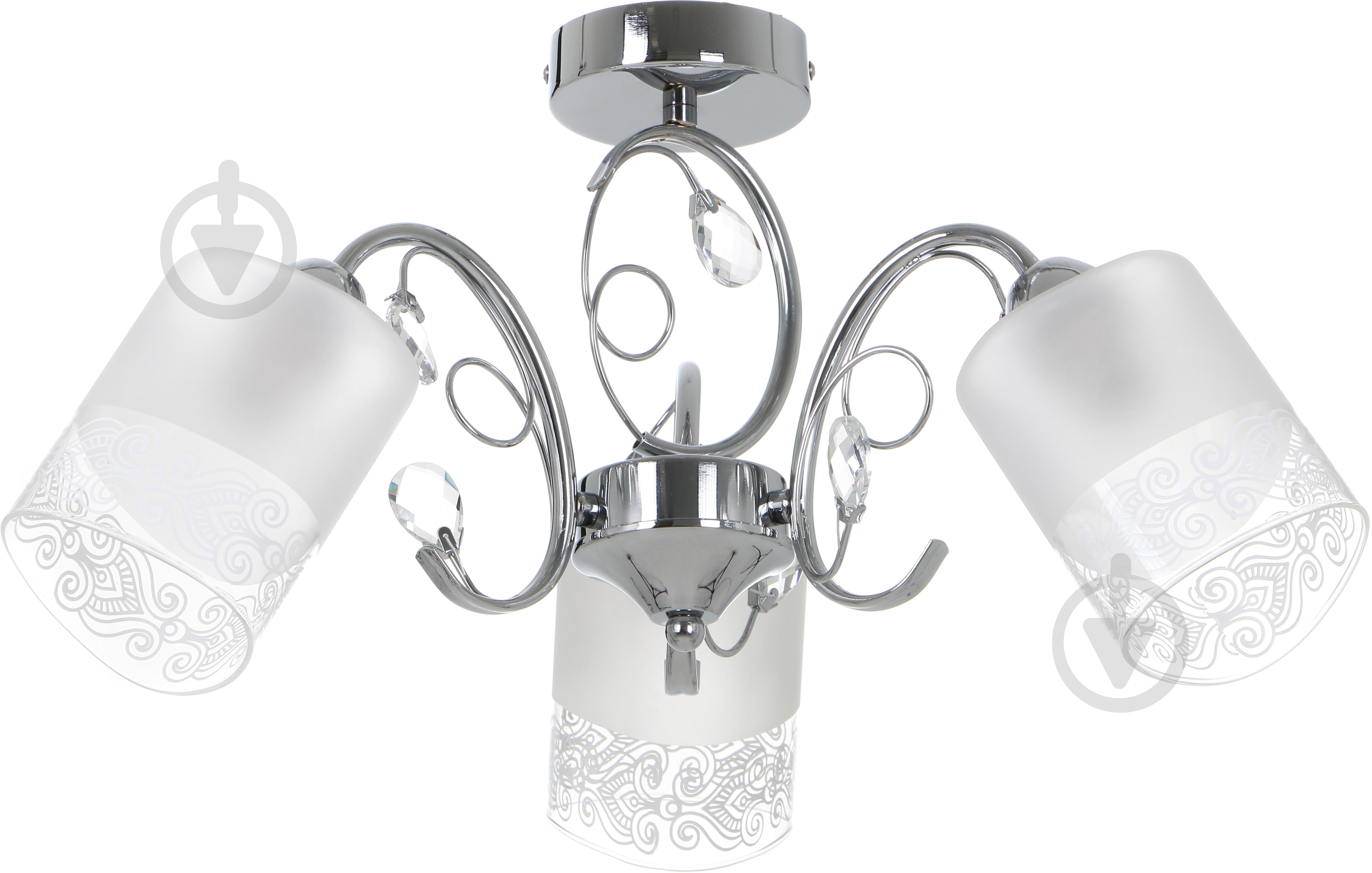 Люстра потолочная Accento lighting Eiffel ALPL-PL2015-3 3x40 Вт E14 хром - фото 1