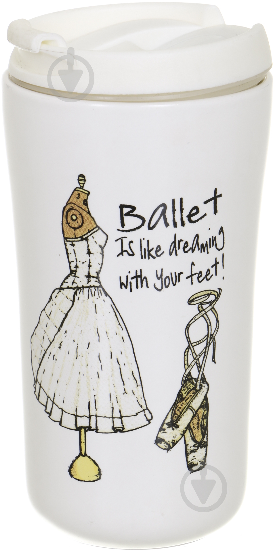 Чашка с крышкой MODA 350 мл Fiora - фото 1 Чашка с крышкой MODA 350 мл Fiora - фото 1