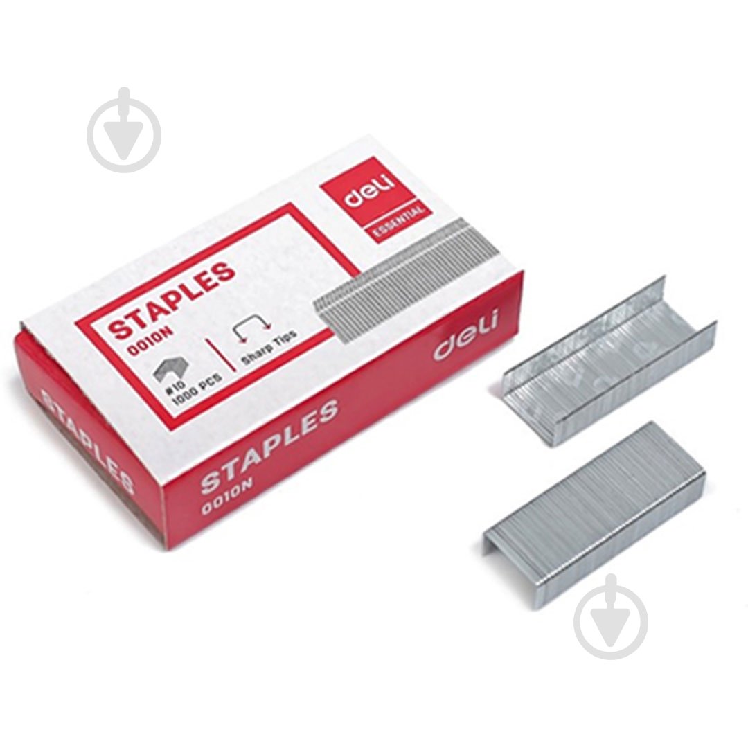 Скобы №10 1000 шт. 0010N Deli - фото 1 Скобы №10 1000 шт. 0010N Deli - фото 1