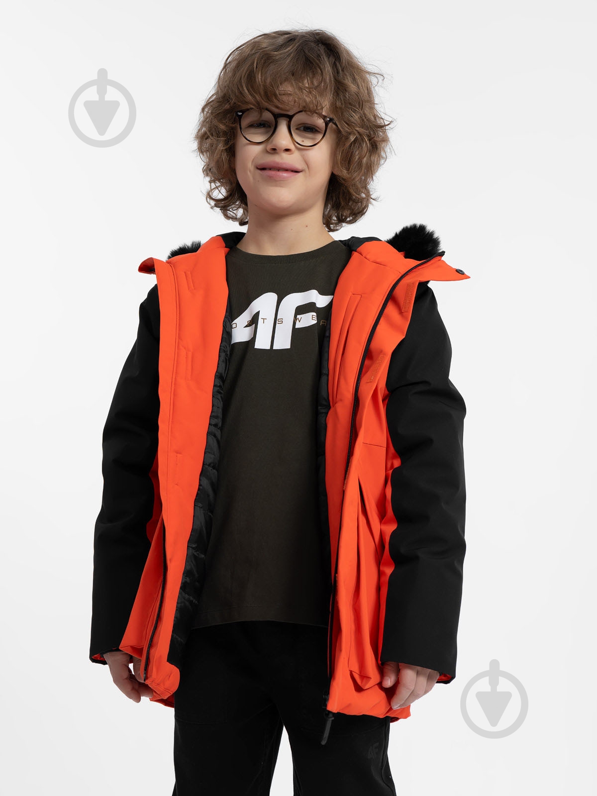 Куртка для мальчиков 4F JACKET M109 4FJAW23TJACM109-62S оранжевая - фото 3 Куртка для мальчиков 4F JACKET M109 4FJAW23TJACM109-62S оранжевая - фото 3