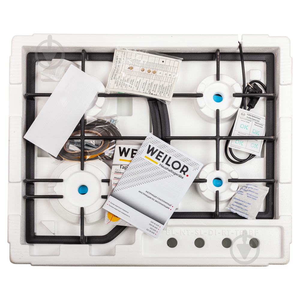 Варочная поверхность газовая WEILOR GM W 644 WH - фото 9