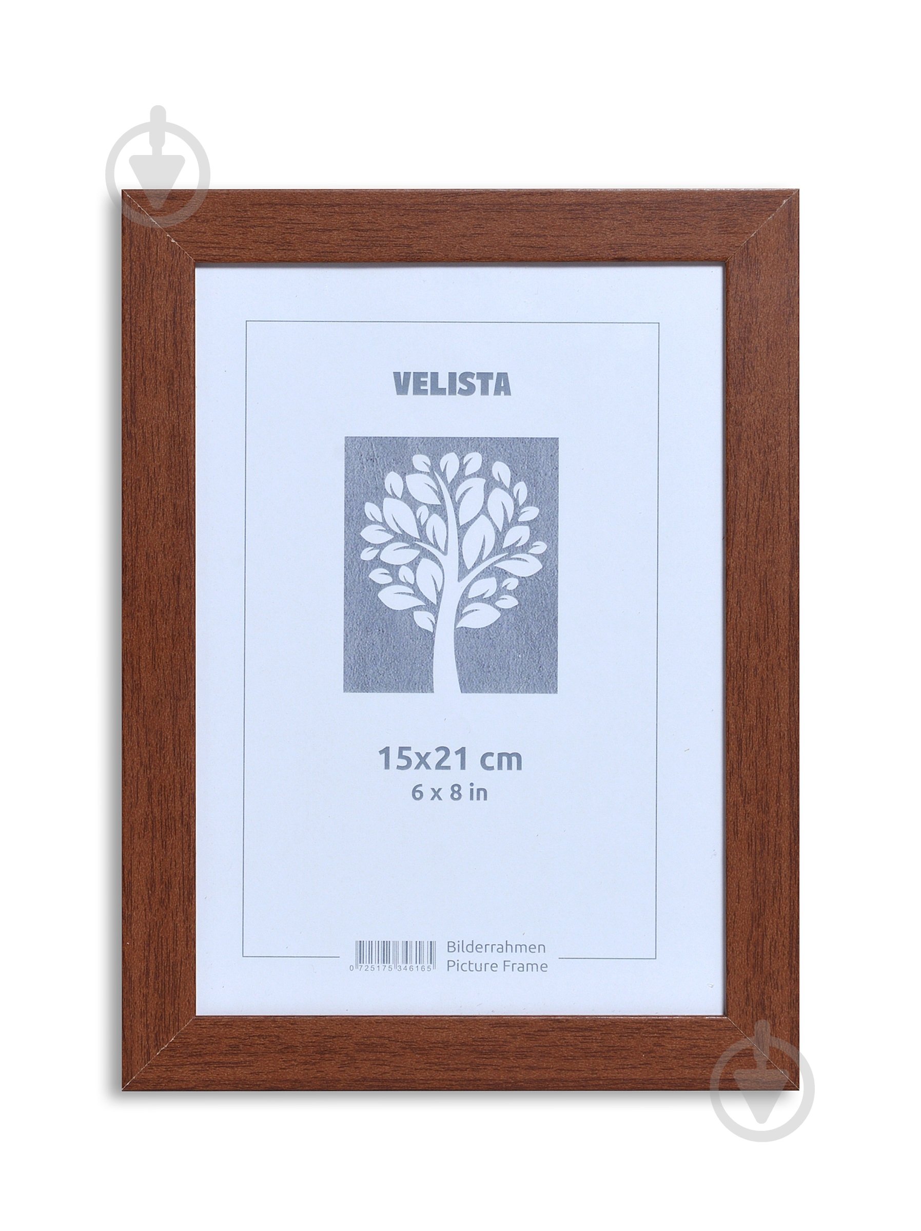 Рамка для фотографії з оргсклом Velista 20BW-863195v 1 фото 15x21 см коричневий - фото 1