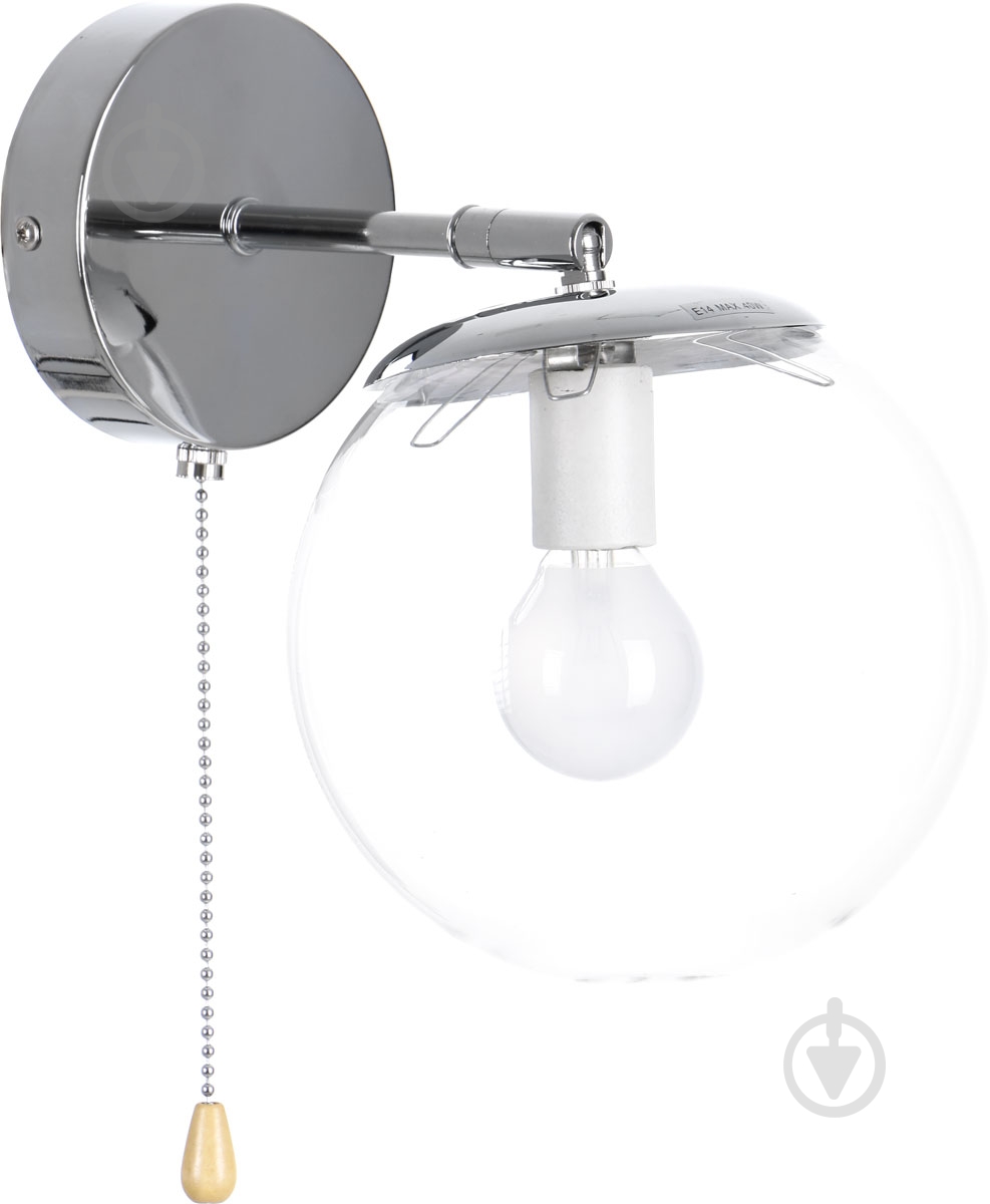 Бра Accento lighting Doviles ALPL-PLG005-1 1x40 Вт E14 хром - фото 1