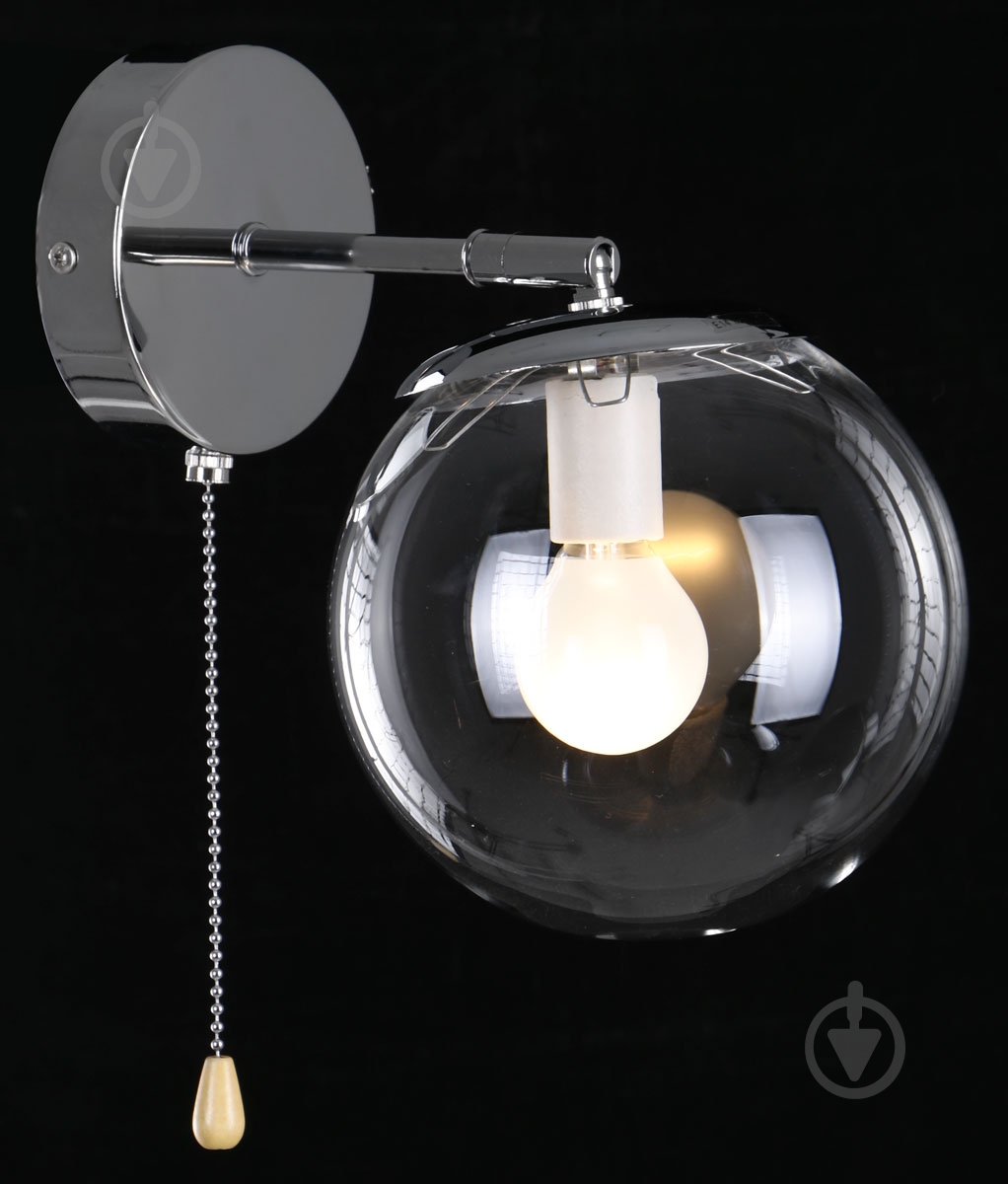 Бра Accento lighting Doviles ALPL-PLG005-1 1x40 Вт E14 хром - фото 2