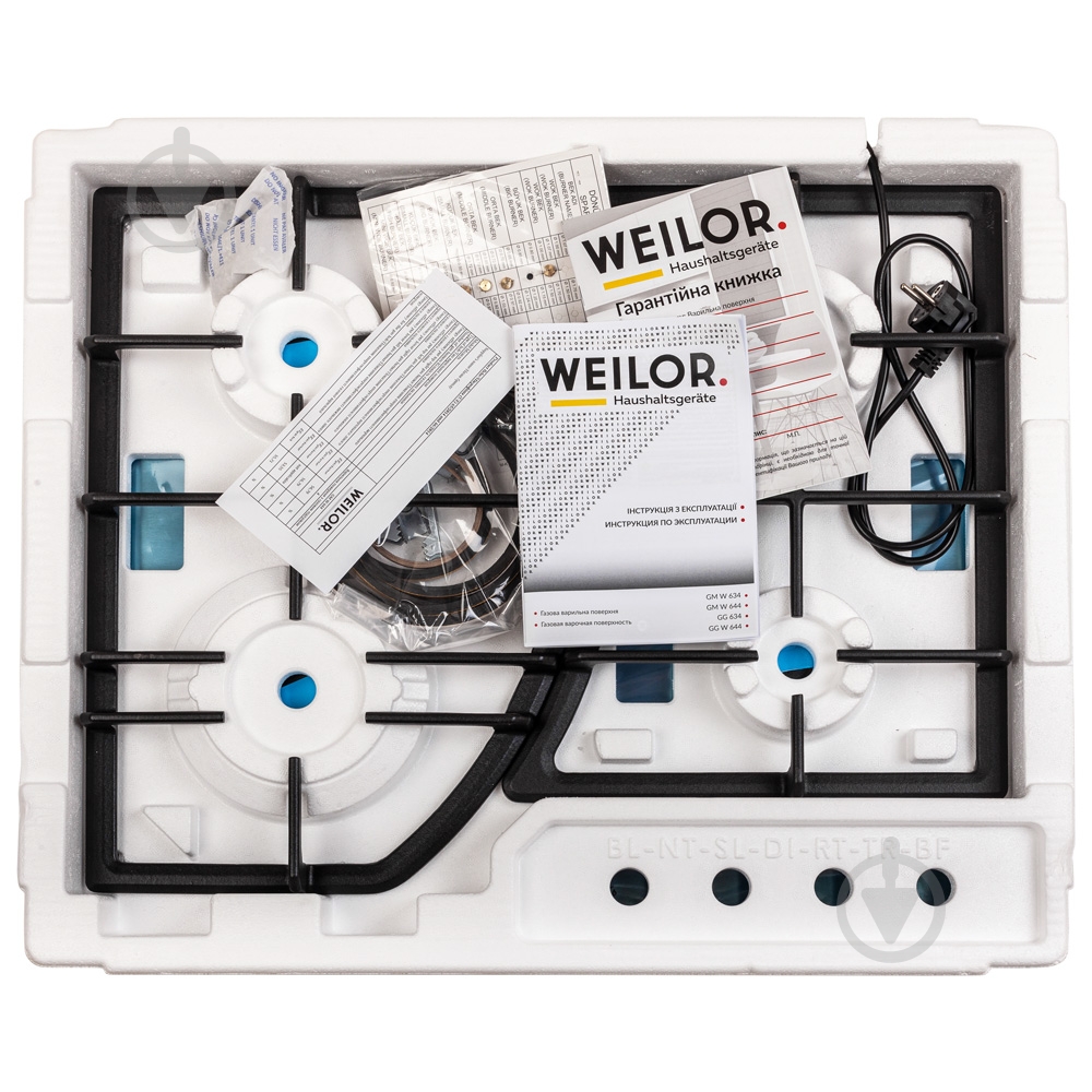 Варочная поверхность газовая WEILOR GM W 644 SS - фото 9 Варочная поверхность газовая WEILOR GM W 644 SS - фото 9