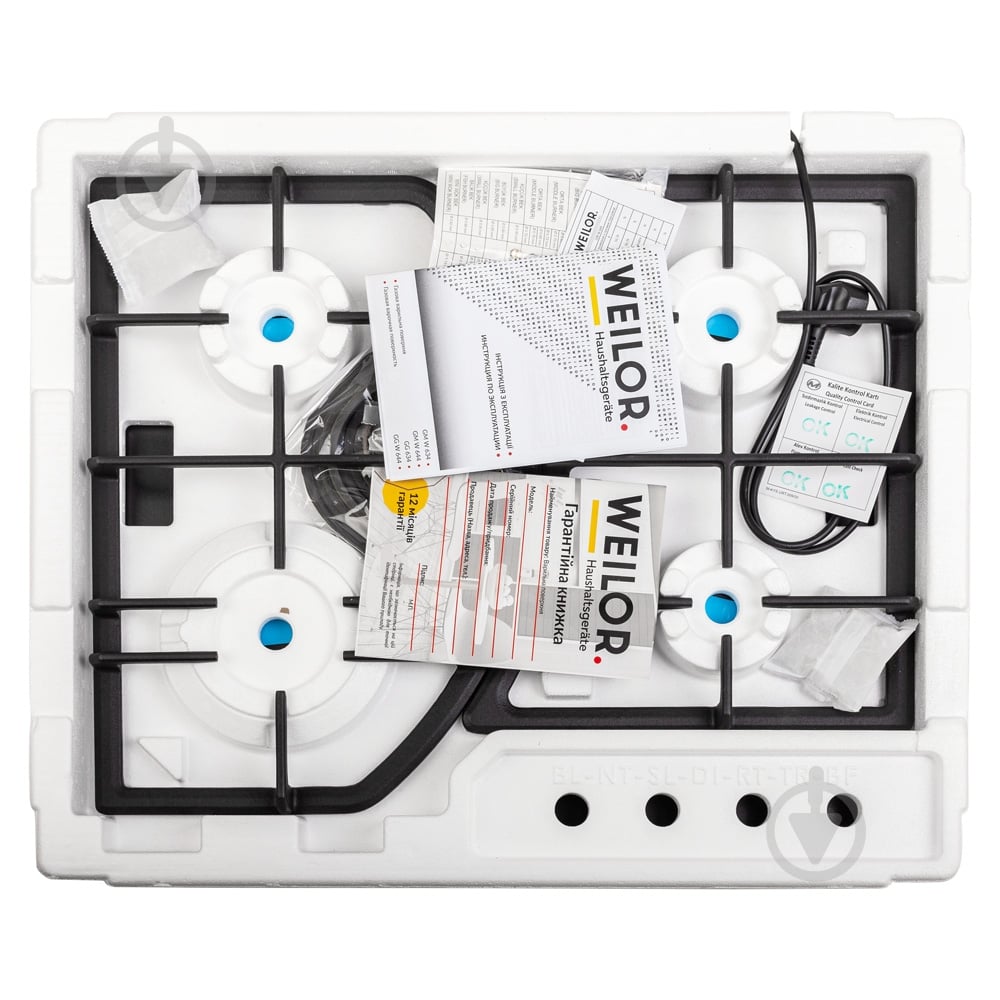 Варочная поверхность газовая WEILOR GM W 644 BL - фото 10